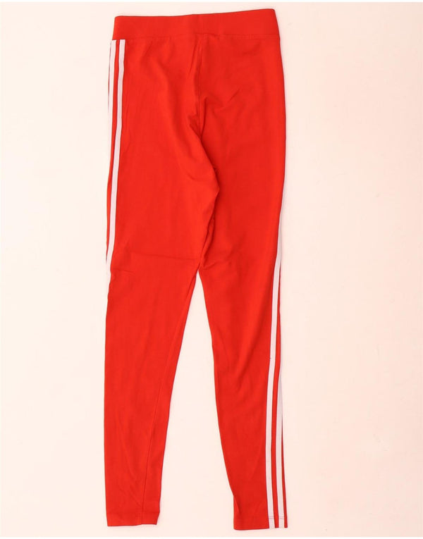 Leggings pentru femei Adidas UK 8 Small Red Bumbac