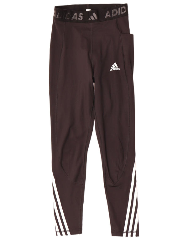 Leggings Adidas Aeroready Graphic pentru femei UK 8/10 Small Black