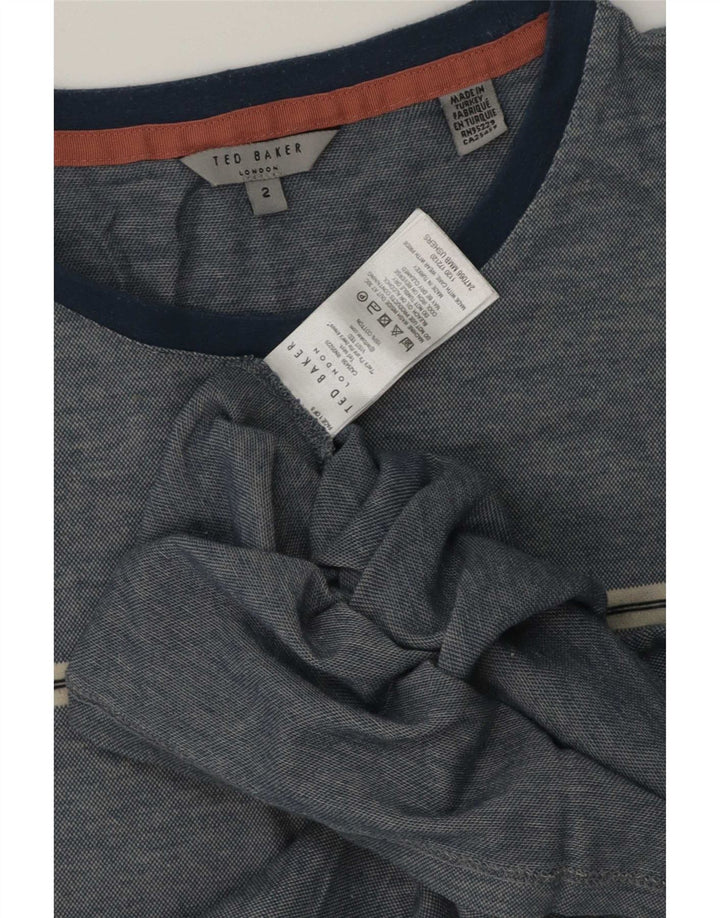 Tricou Bărbați Ted Baker Mărimea Top 2 Bumbac cu dungi albastre mici