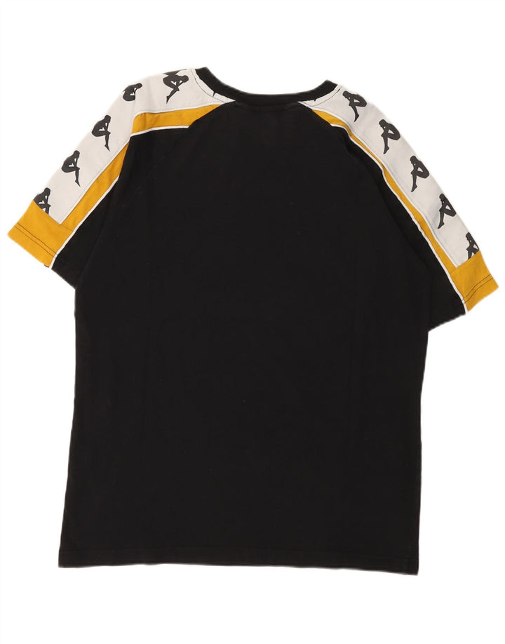 Tricou grafic pentru bărbați Kappa Top mare negru Colorblock