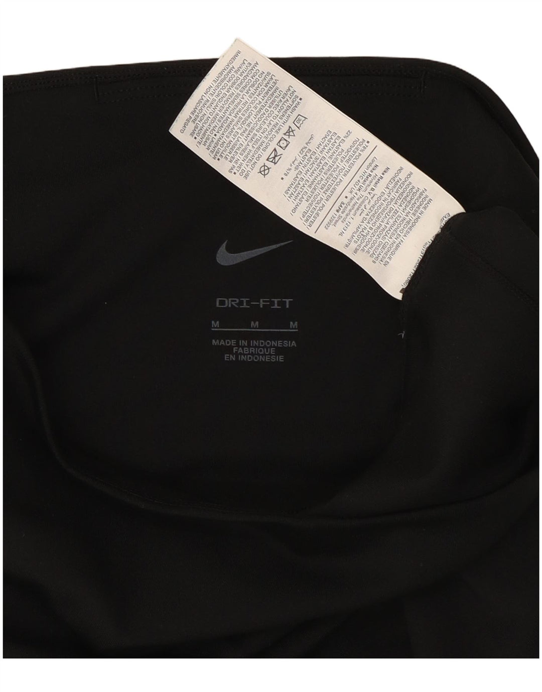 Leggings capri Nike Dri Fit pentru femei UK 12 Poliester mediu negru