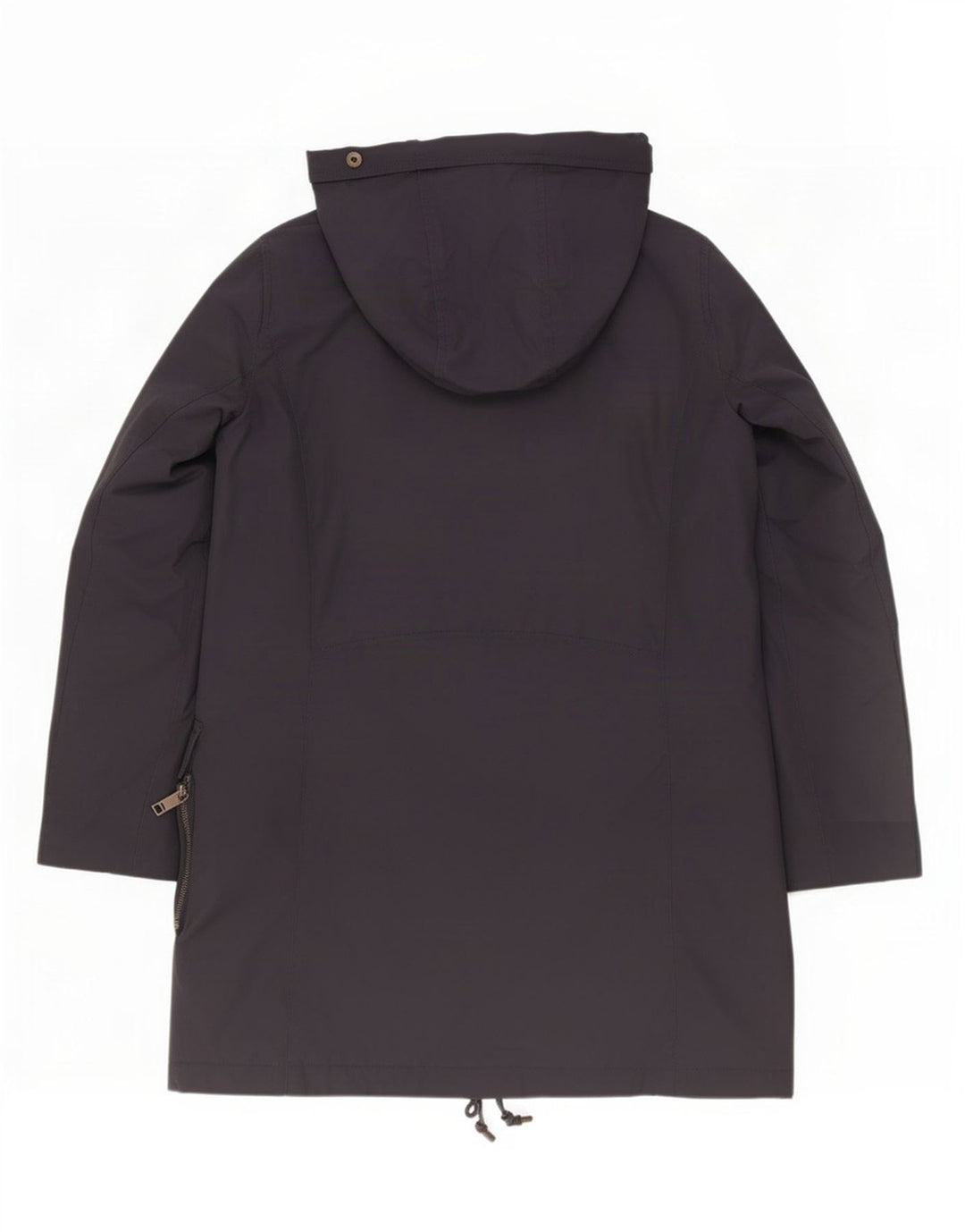 Palton căptușit cu glugă pentru femei Zara UK 12 Medium Bleumarin Poliamidă