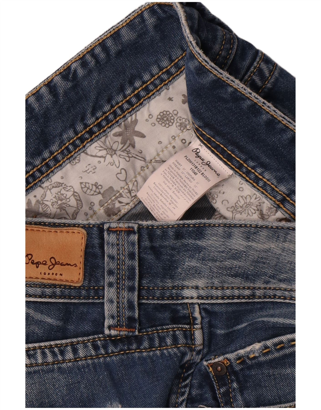 PEPE Jeans Blugi Bootcut Femei W27 L32 Bumbac Albastru