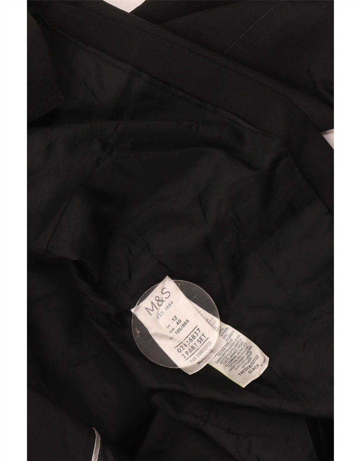 Tranch pentru femei Marks & Spencer UK 12 Medium Black Poliester