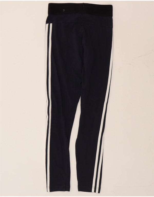 Leggings pentru femei Adidas UK 4/6 XS bleumarin, bumbac color bloc