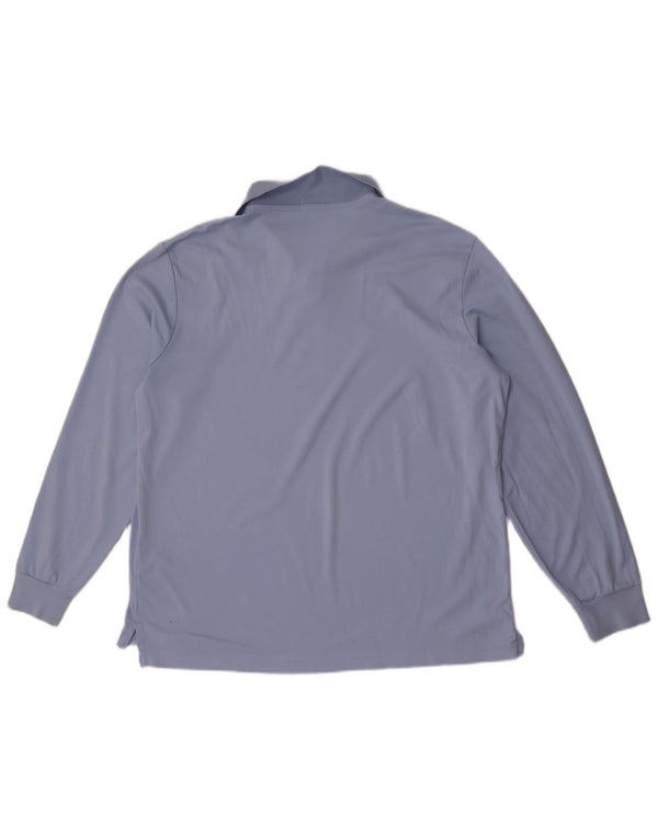 Polo Ralph Lauren pentru bărbați cu mânecă lungă, personalizată, slim fit, bumbac XL, albastru