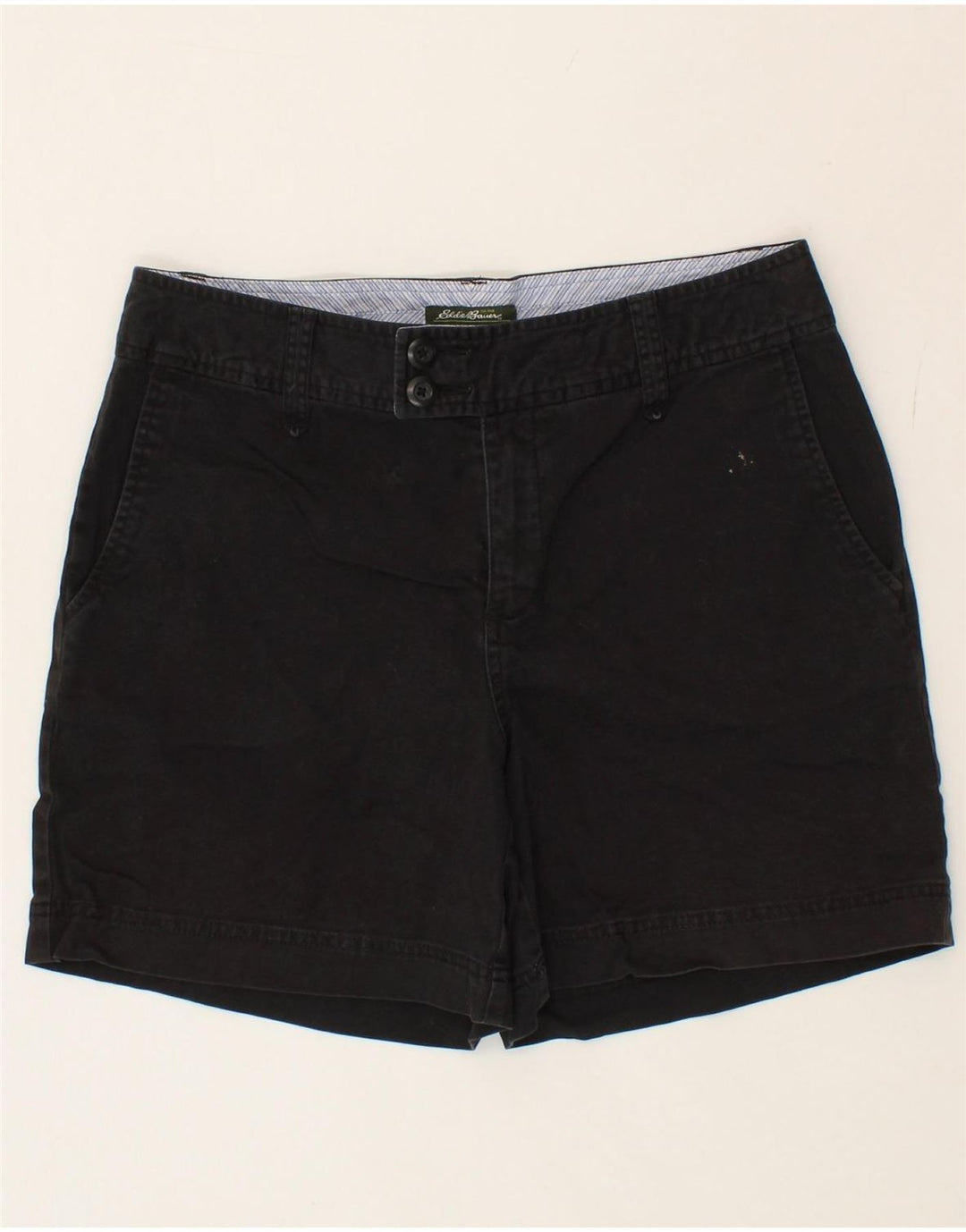 EDDIE BAUER Womens Chino Shorts US 10 Large W32  Black Cotton Vintage Eddie Bauer and Second-Hand Eddie Bauer from Messina Hembry 