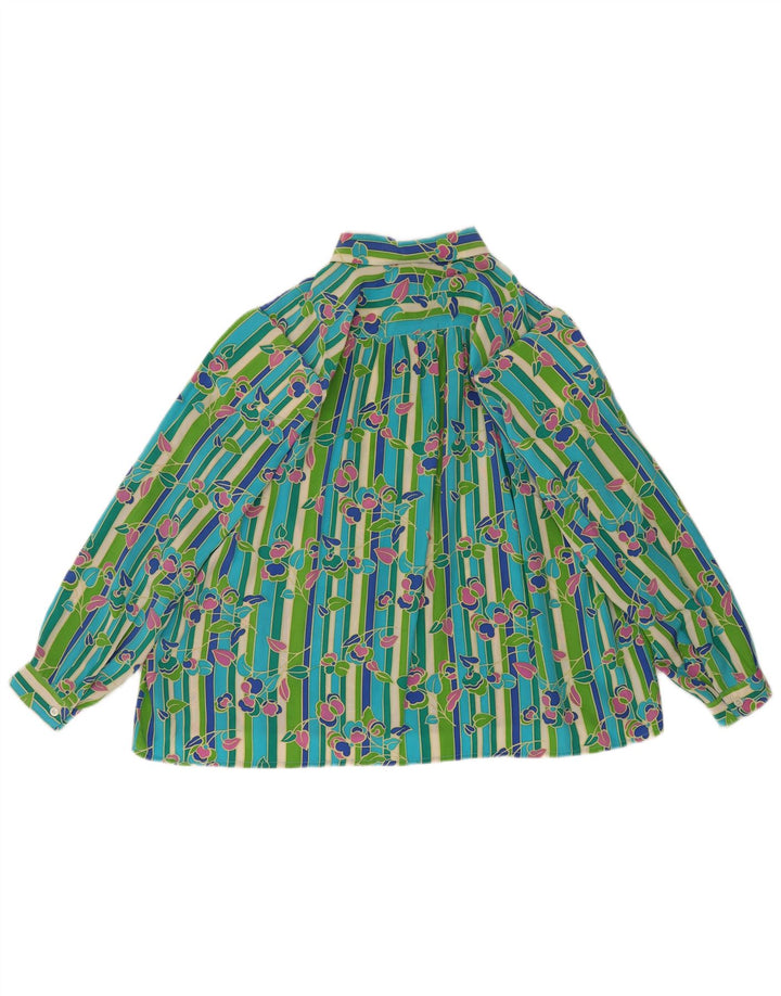 Bluză cămașă pulover pentru femei de la Diana Bentall UK 20 2XL Multicolor Floral