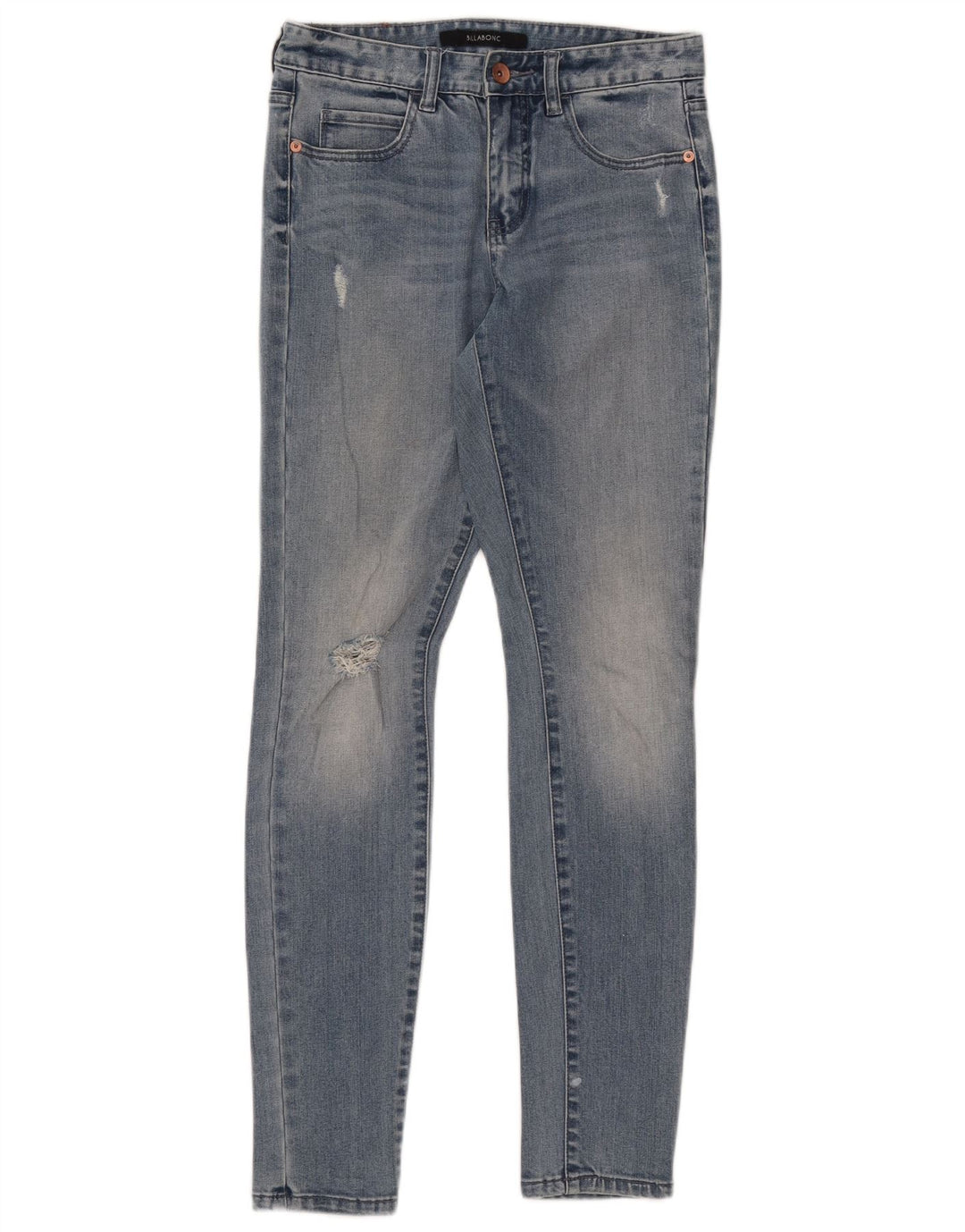 BILLABONG Blugi skinny pentru femei cu talie medie W28 L29 bumbac albastru
