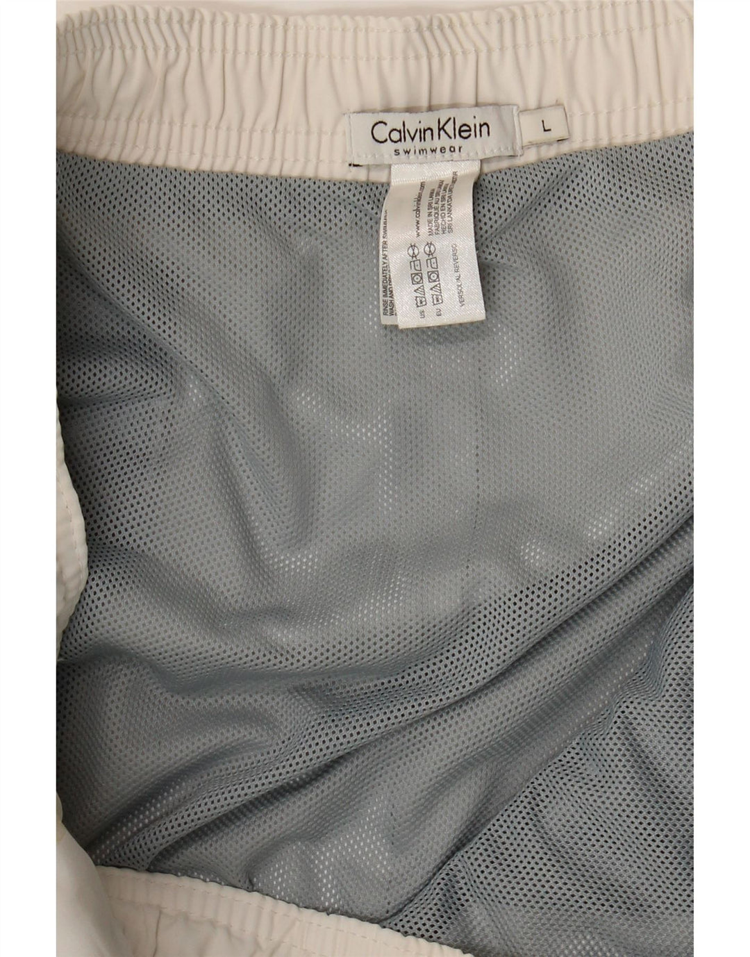 Pantaloni scurți de înot Calvin Klein pentru bărbați, alb, mari