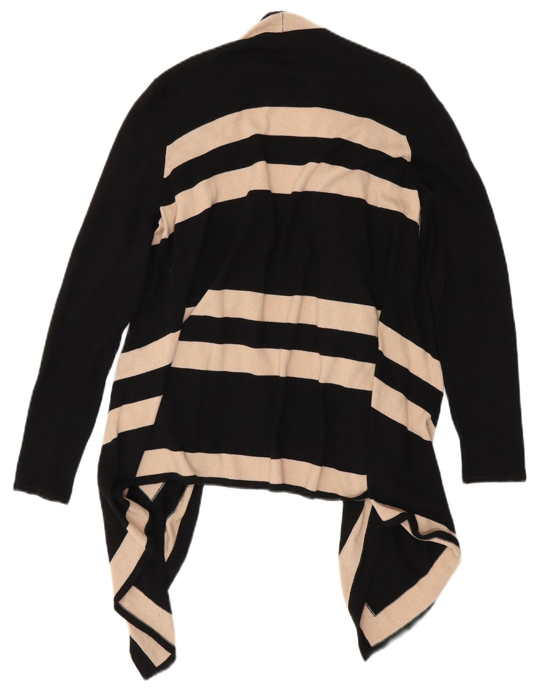 Pulover cardigan deschis asimetric pentru femei M&Co UK 12 Medium Black Dunge