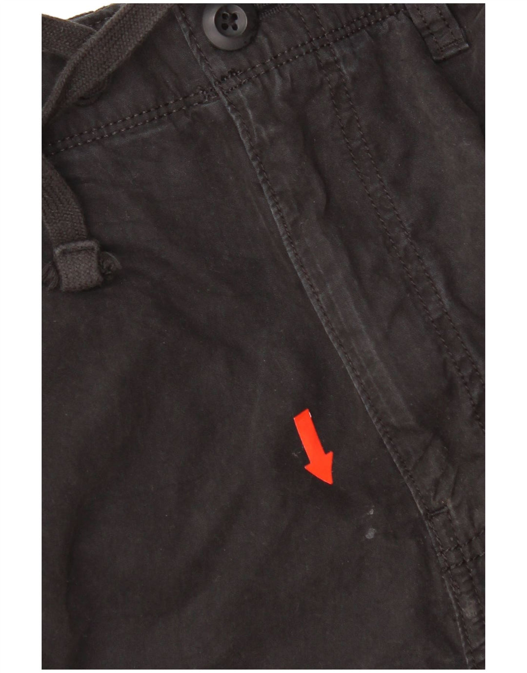 Pantaloni cargo drepti pentru bărbați Superdry W34 L27 bumbac negru