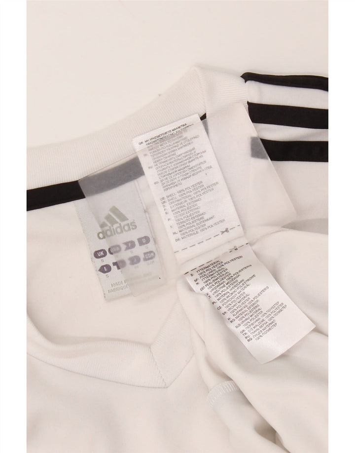 Tricou Adidas Climalite pentru bărbați Top mic poliester alb
