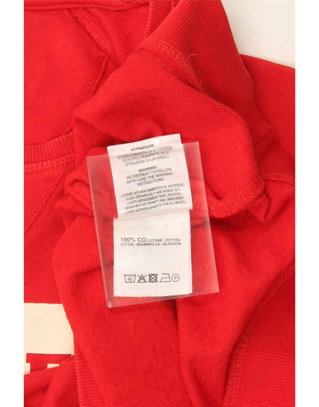 Pulover pentru bărbați Carrera Graphic Regular Fit, bumbac roșu mediu