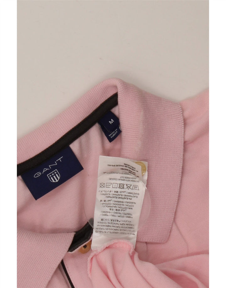 Tricou polo pentru bărbați GANT, bumbac roz mediu