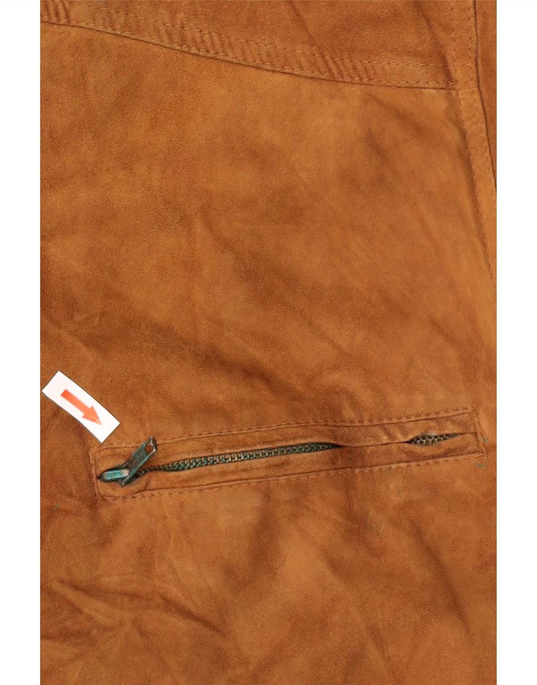 Bomber Vintage pentru bărbați din piele intoarsa UK 38 Medium Brown Leather