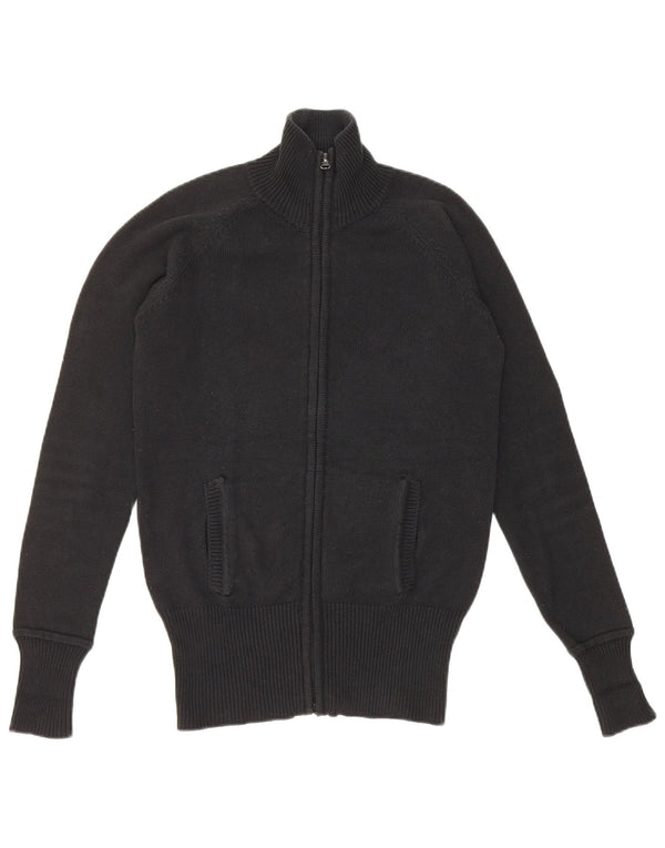 Pulover cardigan pentru femei Zara UK 12 bumbac mediu negru