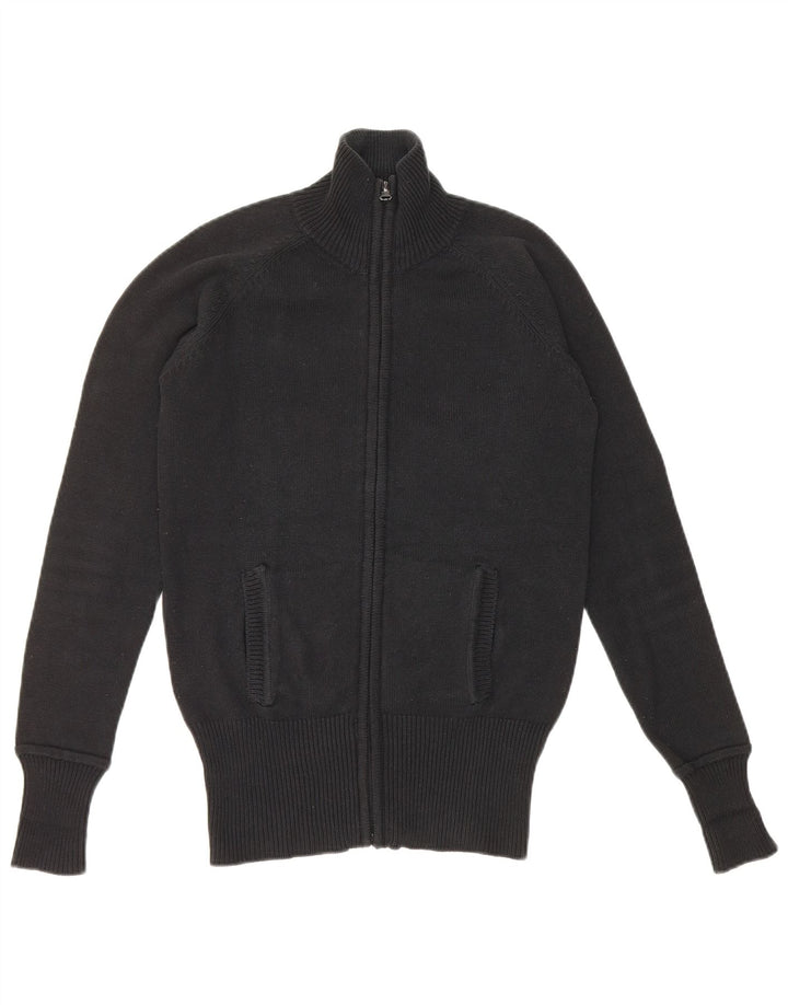 Pulover cardigan pentru femei Zara UK 12 bumbac mediu negru