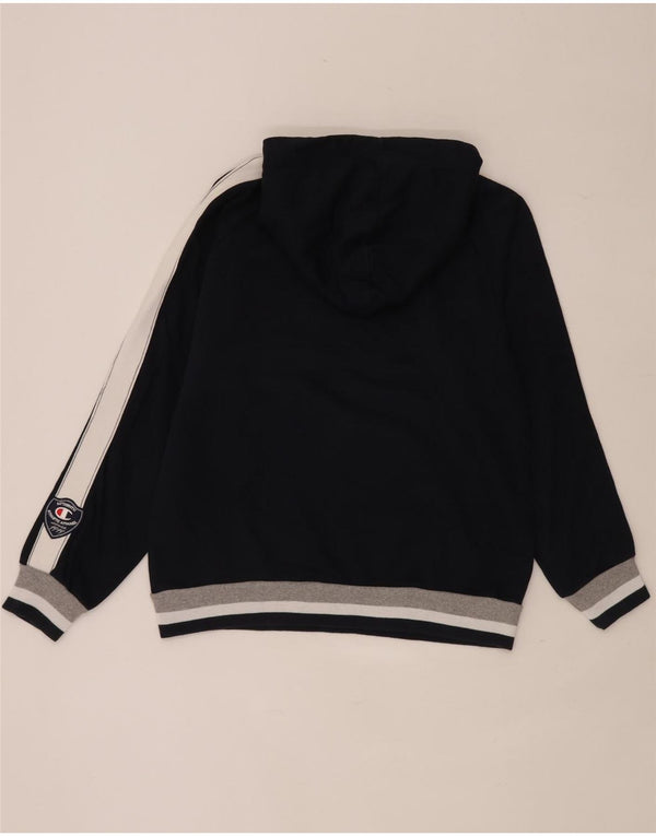 Pulover pentru bărbați Champion Udine Scacochi cu glugă, mare, bleumarin, color block