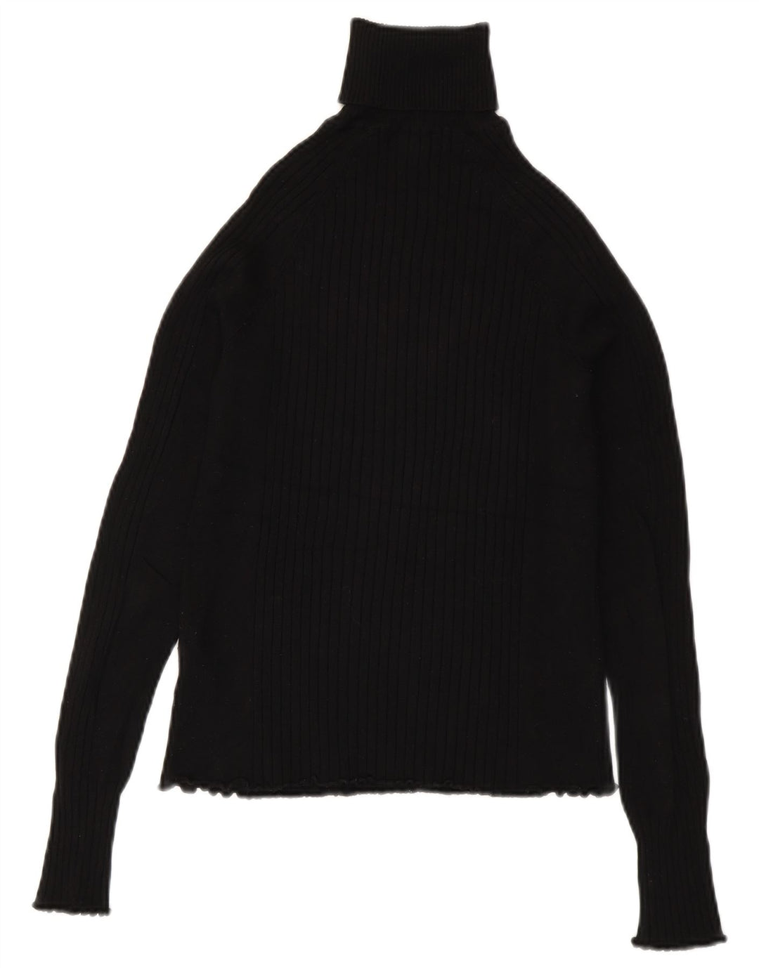 Pulover pentru femei cu gât rulat Zara UK 8 mic, negru, viscoză