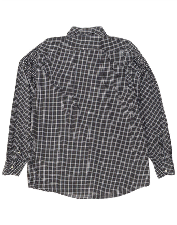 Cămașă Lacoste pentru bărbați, cu formă regulată, mărimea 45 XL, bumbac cu carouri gri