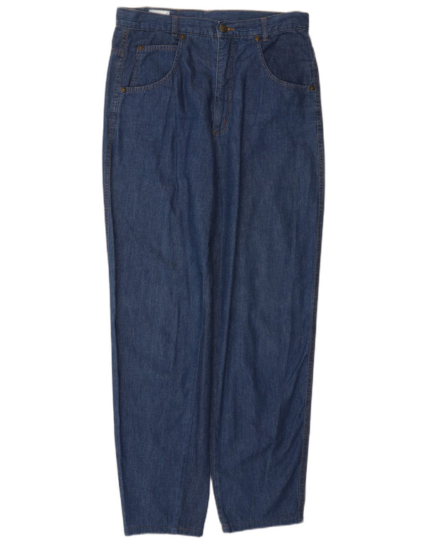 FENDI Blugi conici cu talie înaltă pentru femei IT 46 Large W30 L29 Blue Classic