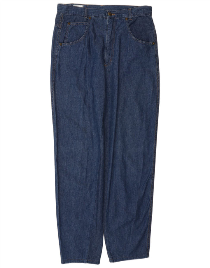 FENDI Blugi conici cu talie înaltă pentru femei IT 46 Large W30 L29 Blue Classic