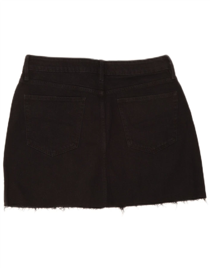 Fusta de blugi pentru femei Zara, mare W30, bumbac negru
