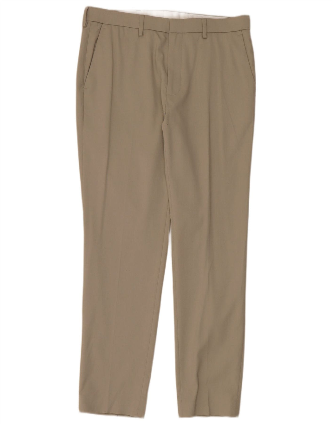 Pantaloni chino slim pentru bărbați Marks & Spencer L34 L31 poliester bej