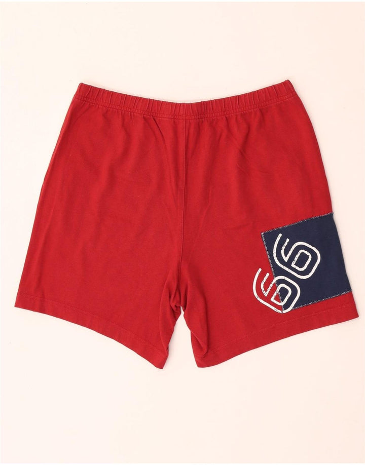 SERGIO TACCHINI Pantaloni scurți sport grafic pentru bărbați, bumbac roșu mare