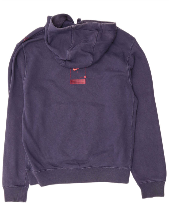 Pulover Nike pentru bărbați cu glugă grafică, mic, bleumarin