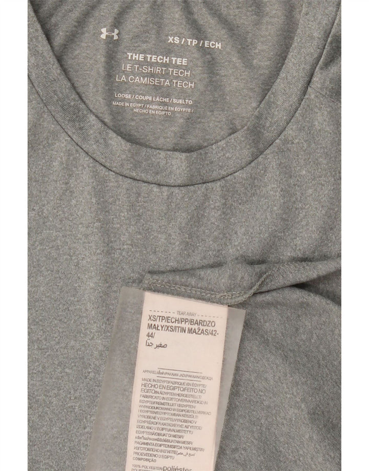 UNDER ARMOUR Mens T-Shirt Top XS Grey Polyester Vintage Under Armour and Second-Hand Under Armour from Messina Hembry 