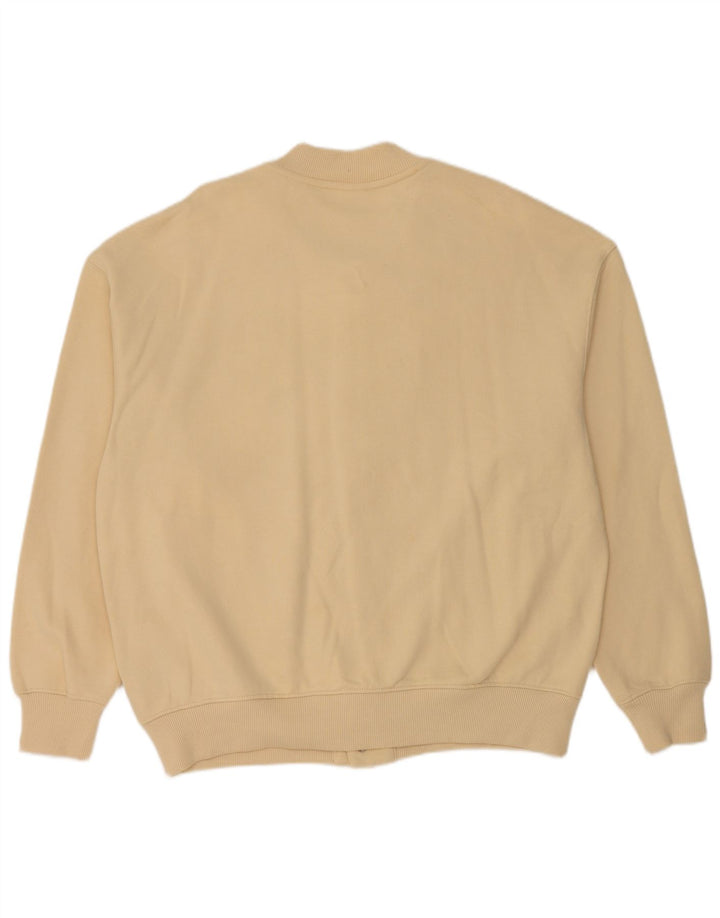 Jachetă Varsity pentru bărbați Zara UK 42 XL, bumbac, bej