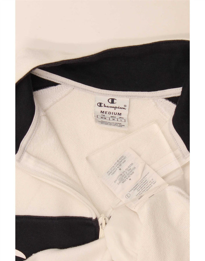 Jachetă de top pentru trening cu grafic pentru femei Champion UK 12 Medium White Colorblock