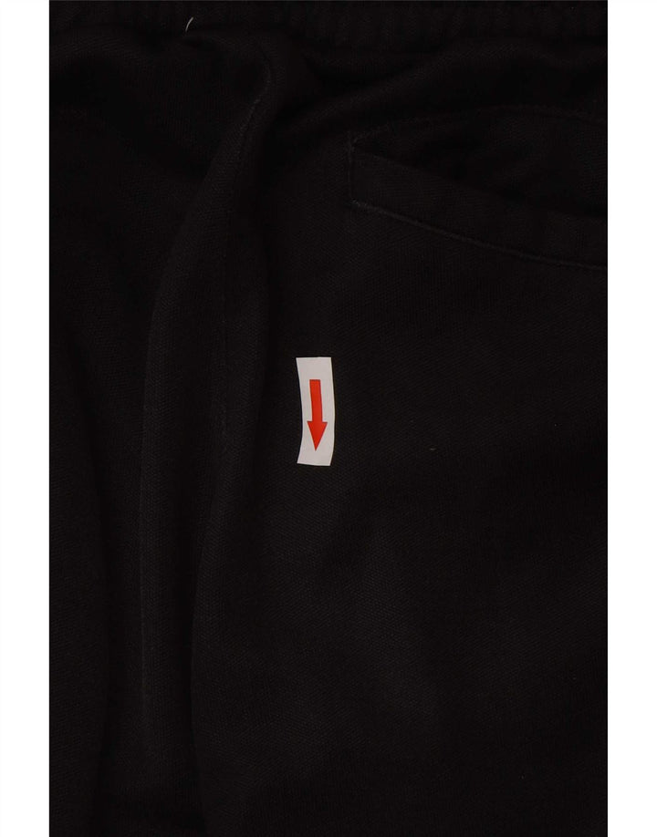 Pantaloni de trening Adidas pentru bărbați, bumbac mediu negru