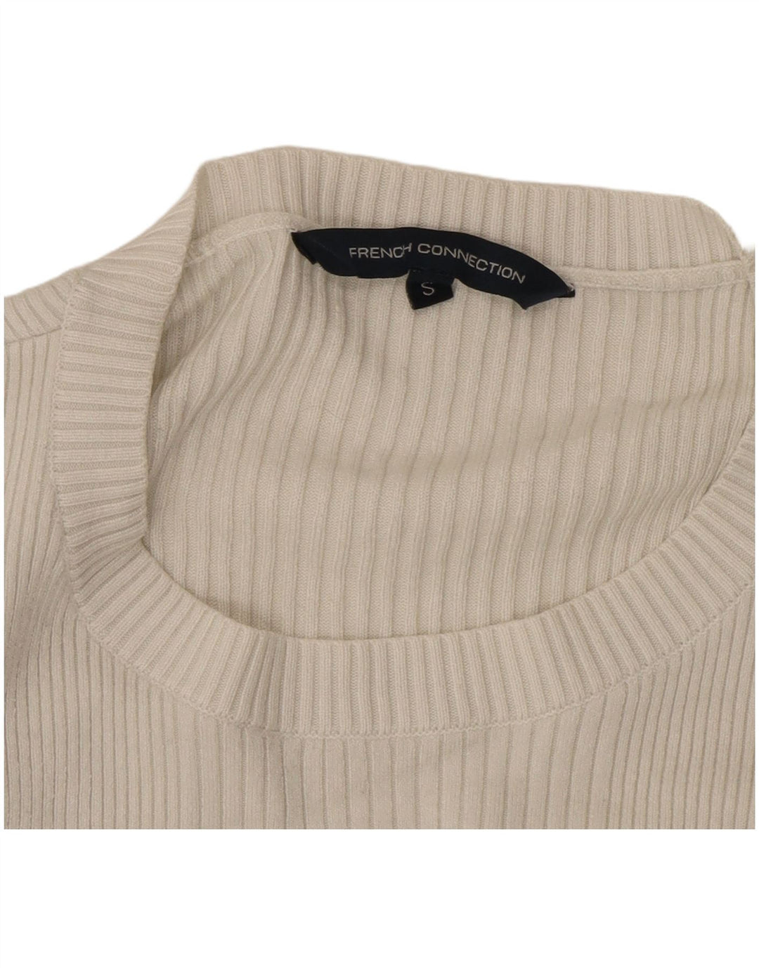 French Connection Top pentru femei cu mânecă lungă UK 10 Small White