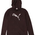 Pulover cu glugă cu grafic PUMA pentru femei UK 8 Small Negru Poliester