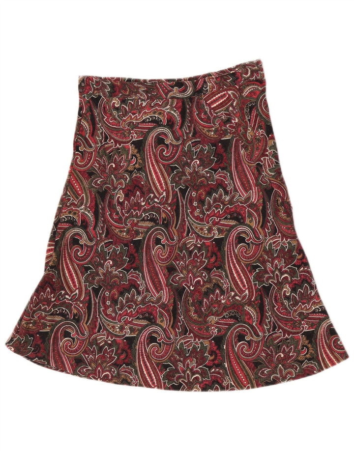 Fustă A-Line pentru Damă Vintage W25 Mic Multicolor Paisley