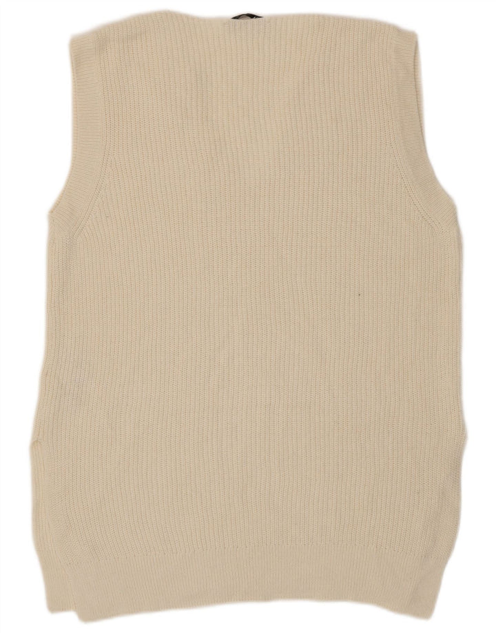 Zara Barbati Vesta Tank Top Mic Bej Bumbac