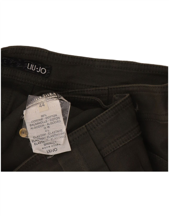 Pantaloni caldi pentru femei Liu Jo IT 44 Medium W30 Bumbac verde