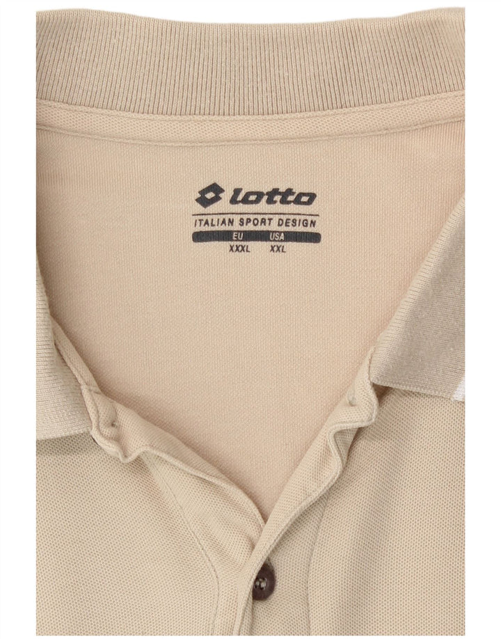 Tricou polo pentru bărbați Lotto 3XL bej