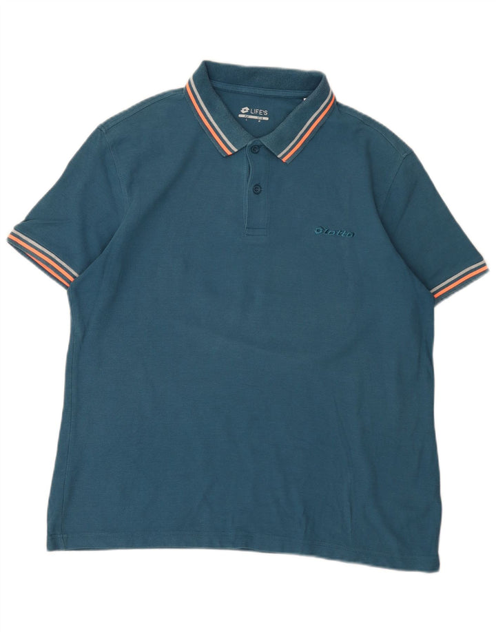 Tricou polo pentru bărbați Lotto, mare, albastru