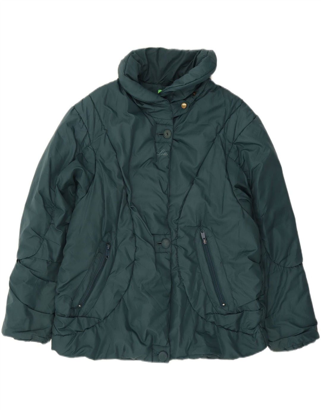 LOTTO Womens Padded Jacket UK 18 XL Green Vintage Lotto and Second-Hand Lotto from Messina Hembry 