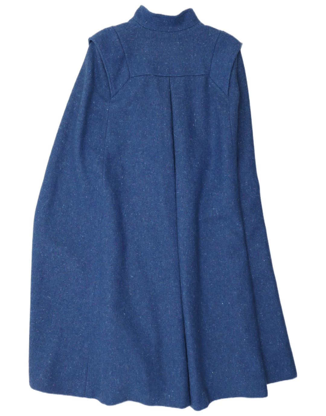 Palton pelerina pentru femei Jimmy Hourihan UK 14 Lână nouă cu pete albastre medii