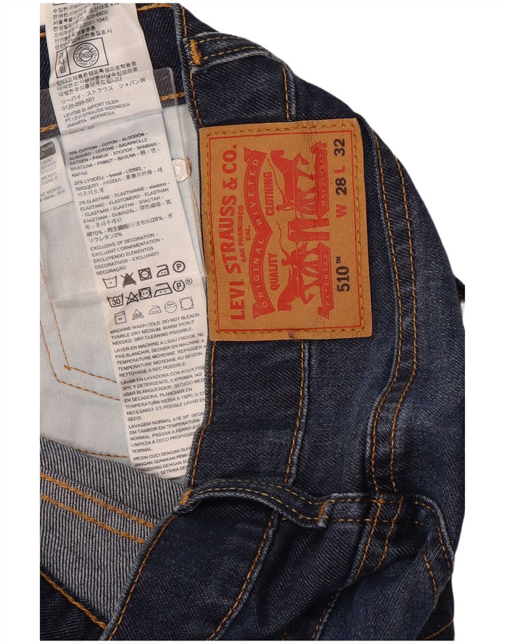 Blugi Levi's 510 Skinny pentru bărbați W28 L32 Bumbac albastru