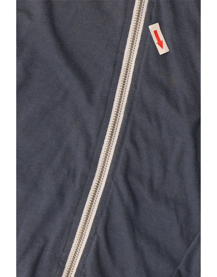 Pulover Jack & Jones pentru bărbați, cu fermoar, bumbac albastru mediu