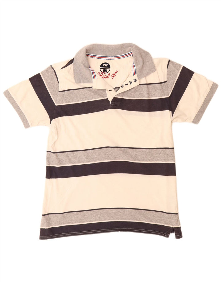 Tricou polo North Sails pentru bărbați, bumbac cu dungi multicolore