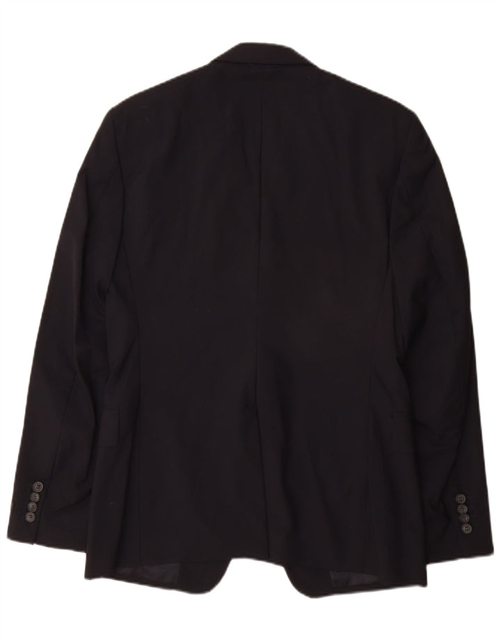 Jachetă Prada pentru bărbați cu 2 nasturi IT 48 Mediu Lână bleumarin