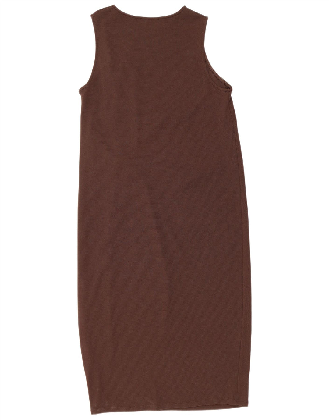 Rochie de bază fără mâneci pentru femei Zara UK 10 Maro mic