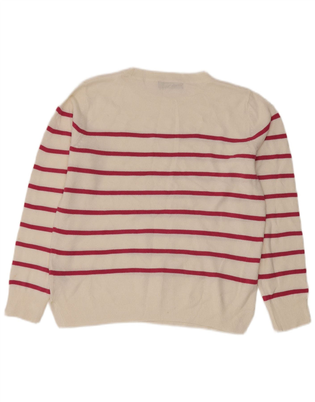 Pulover pentru femei Marks & Spencer cu decolteu rotund, cu dungi albe mici, UK 10